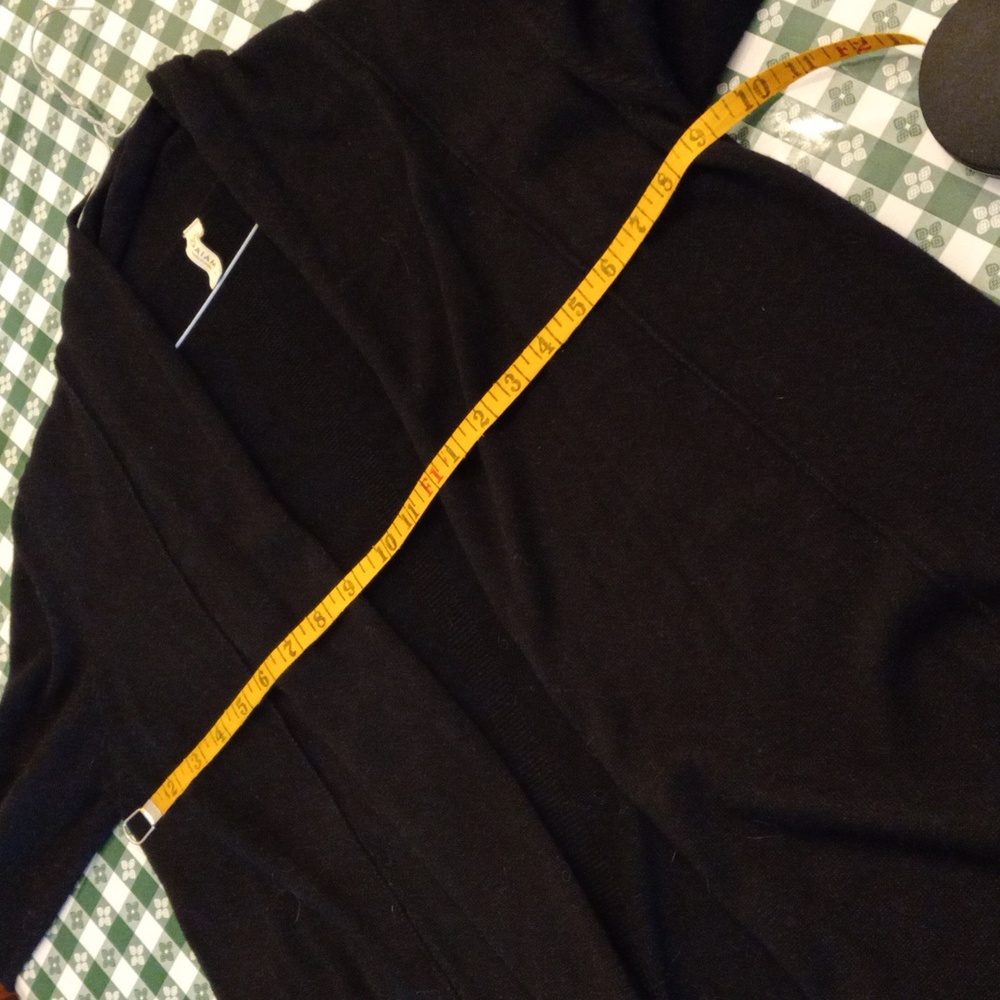 GAIAM Black Open-Front Ribbed Cardigan - Picture 10 of 12